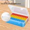 Jewelry Bead Organizer Box(Red,Yellow,Blue), 31Pcs Small Bead Organizers and Storage Plastic Cases Mini Clear Containers Boxes with Hinged Lid and Rectangle for Bracelet Making DIY Jewelry Craft Visit the Mathtoxyz Store